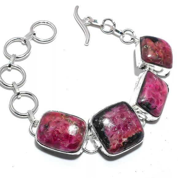 Jewelry - Thulite Sterling silver bracelet